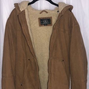 Brown jacket with furry inside